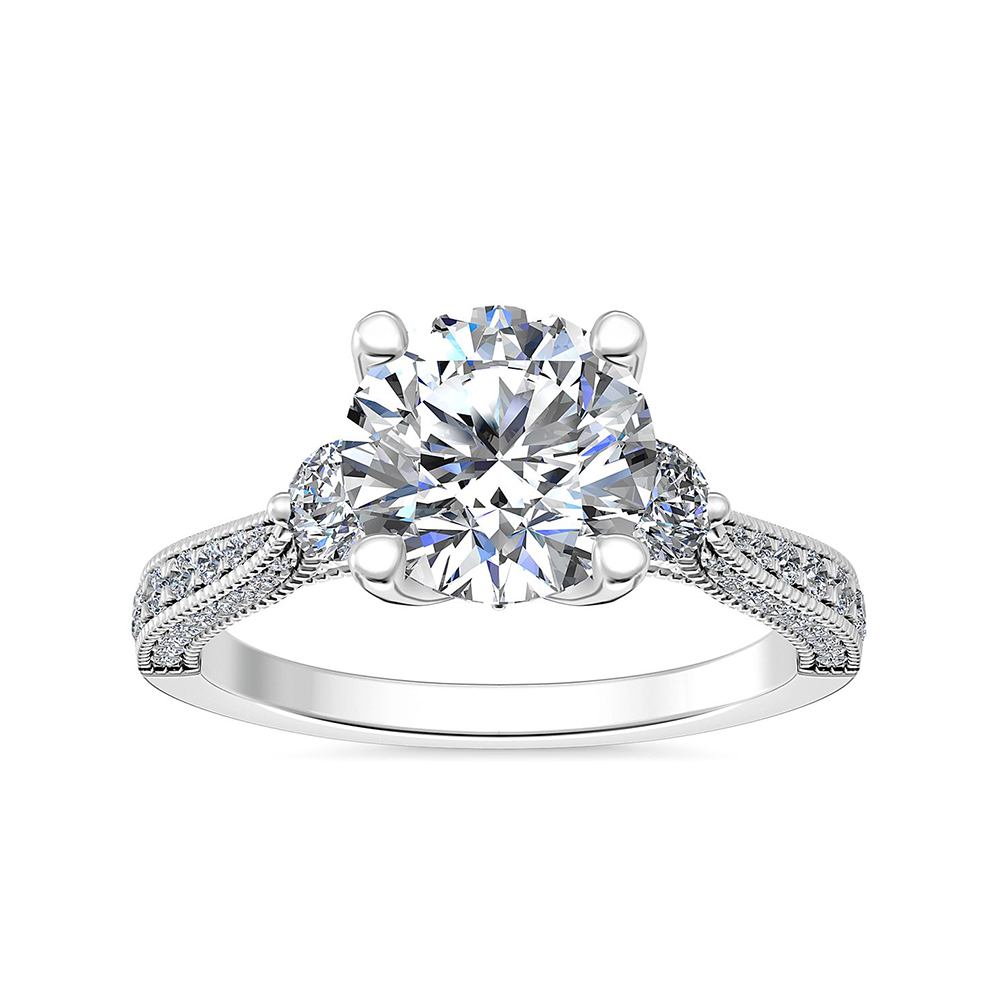 Milgrain Engagement Ring